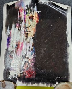 Original painting by John Rivoli "FRACTURED" The Only Official ROCKY artist for MGM Studios & Sylvester Stallone