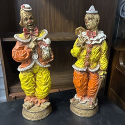 Antique Clown Statues