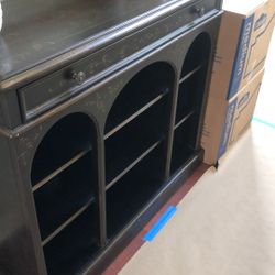 Beautiful Black With Gold Tooling console