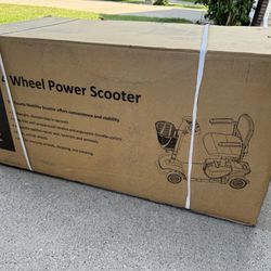 Equate Mobility 4-Wheel Motorized Power Scooter, Red