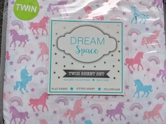 Unicorn Twin Bed Sheet Set