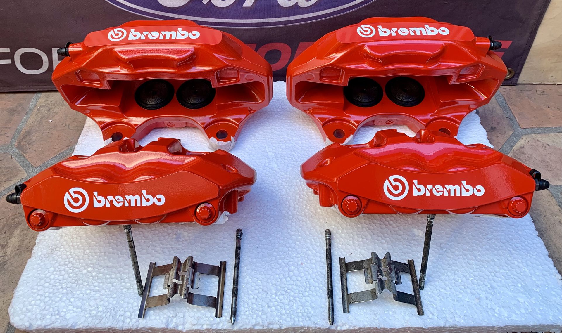 2011-2016 VOLKSWAGEN TOUAREG BREMBO CALIPERS SET FRONT & REAR