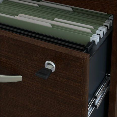 Series A 48W Office Desk in Slate and White Spectrum - Engineered Wood