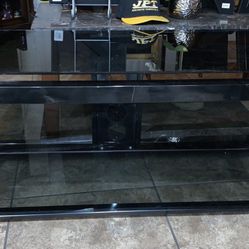 glass tv stand 