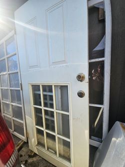 Exterior door / with glass