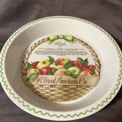 9 Inch Great American Pie Fine Porcelain Ovenware