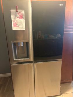 Lg fridge side to side door