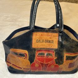 Vintage Handmade Tooled Leather Purse