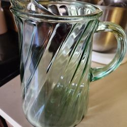 Beautiful Sturdy Glass Pitcher 