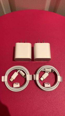 2 Brand New 20Watts Original Apple IPhone C-Type Fast Chargers