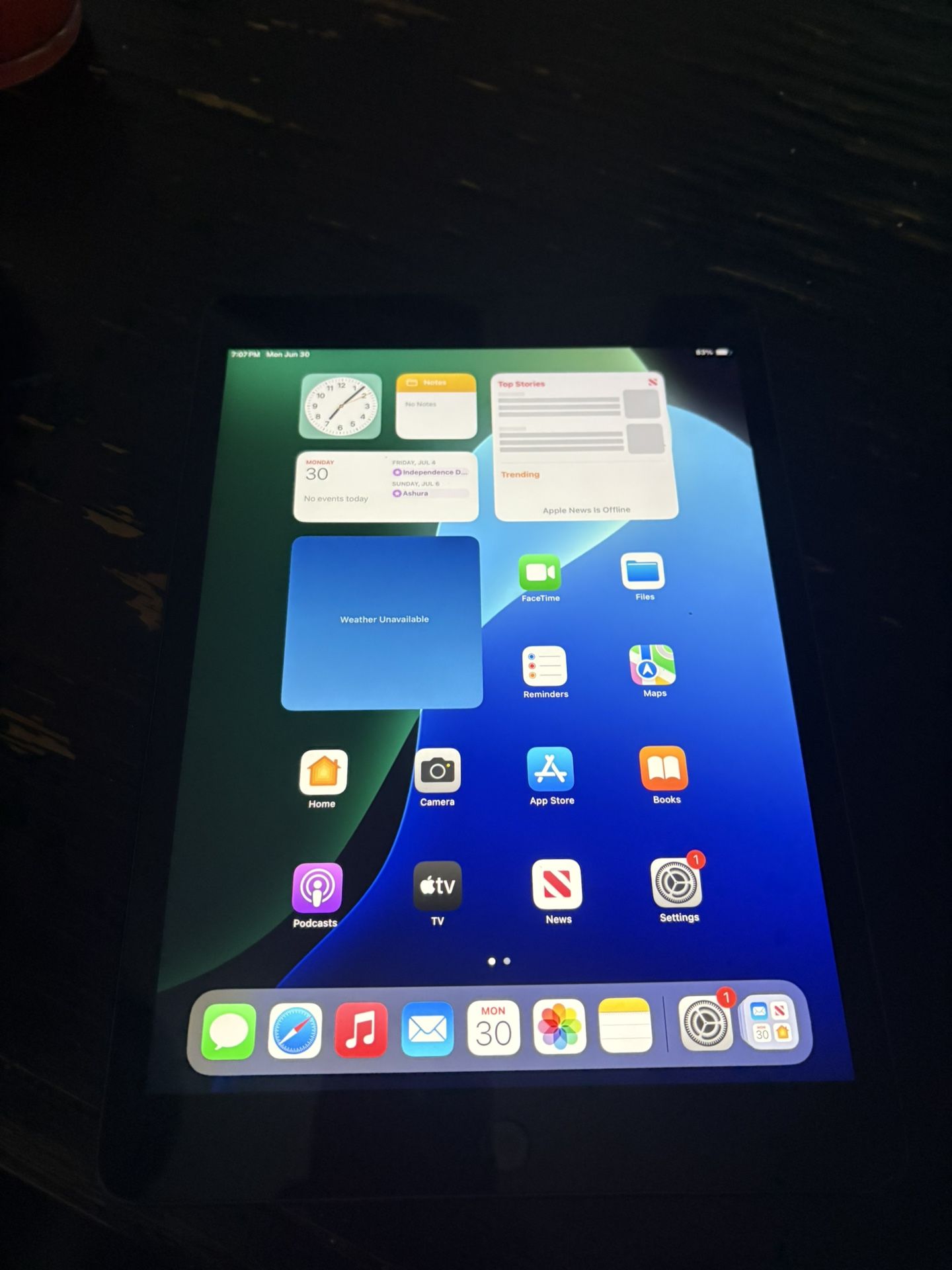 iPad 9th Gen 64 Gig WiFi/cell