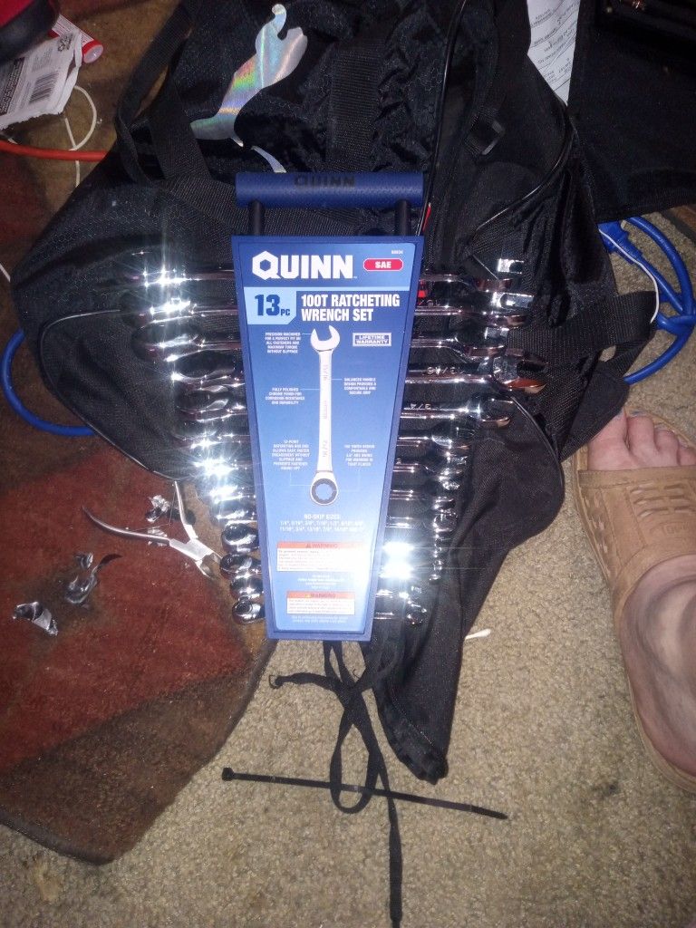 Quinn SAE 13pc 100T Ratcheting Wrench Set 