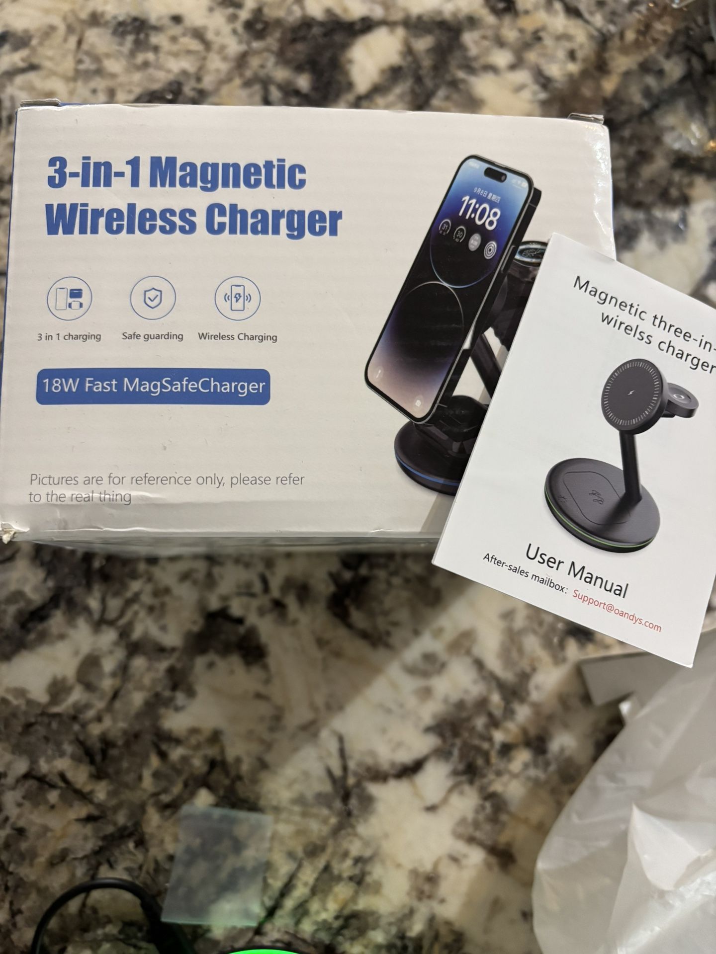 3 In 1 Mag-Safe Charging Station For Apple Devices