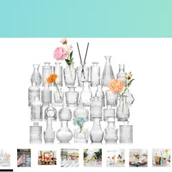 Small Glass Vases 4 Inches Tall