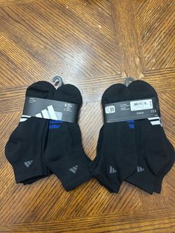 Adidas Men’s cushioned quarter athletic socks 12 packs size L