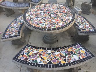 Concrete Patio Table