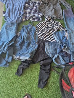 Maternity clothes size medium.