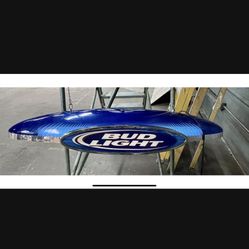 BUD LIGHT 45” POOL HANGING LIGHT, 2004 Anheuser- Busch Inc., Grimm Ind, WORKS !!
