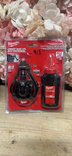 Milwaukee 100 ft. Bold Line Chalk Reel Kit with Red Chalk