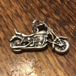 Sterling motorcycle pendant
