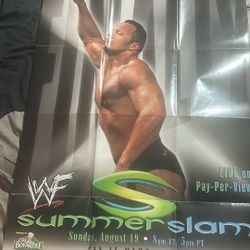 Wwe WwfVintage Summerslam Ppv Promotional 27inch by 39 inch Poster new 