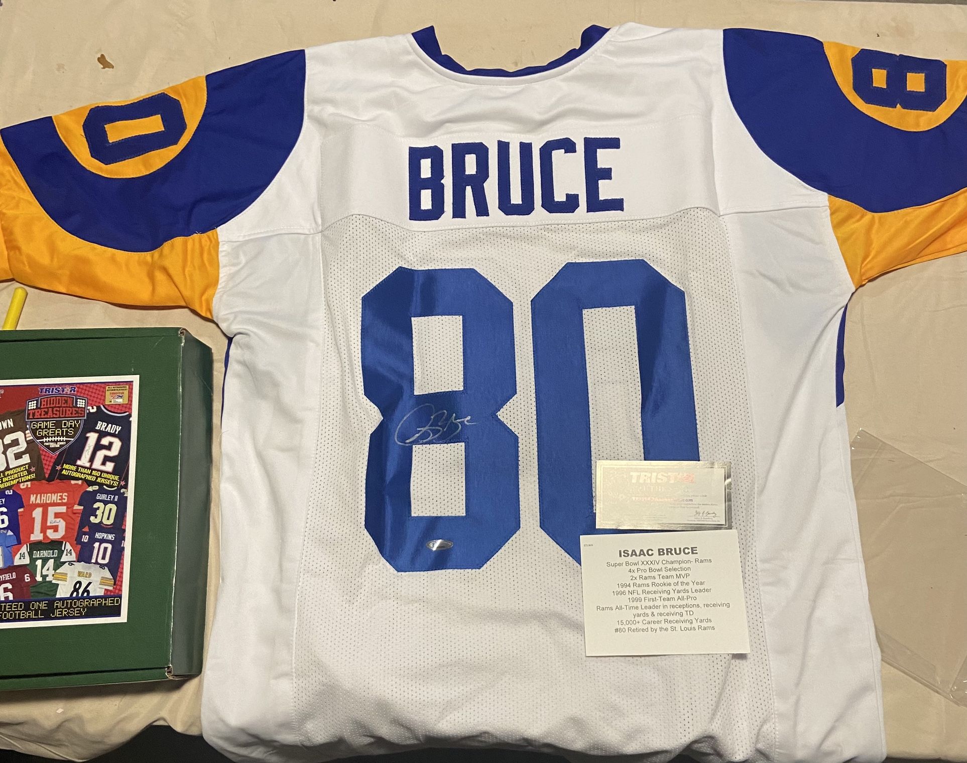 Rams Signed Jersey Isaac Bruce