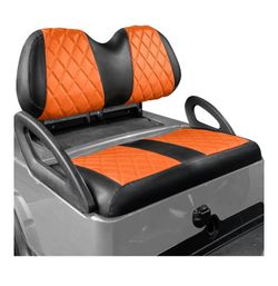 Golf cart back seat covers orange 🍊