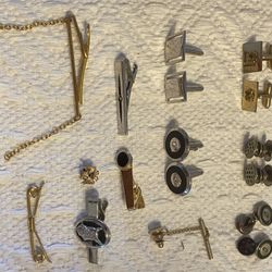 Very old cuff links and tie pins