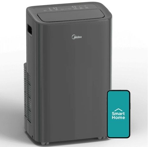 MIDEA 10,000 BTU Smart Portable Air Conditioner with Heat (Model: MAP10HS1XWGR)