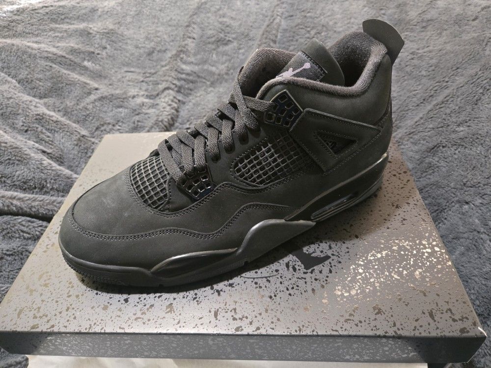 Jordan Retro 4 "Black Cat", Size 12