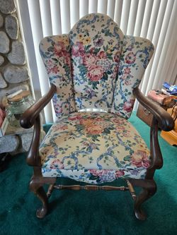 Accent chair- Chippendale Style mahogany