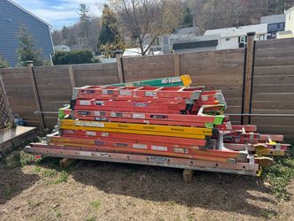 Step ladders (6,8 and 10 ft) . Extension ladder (20, 24 32 ft)