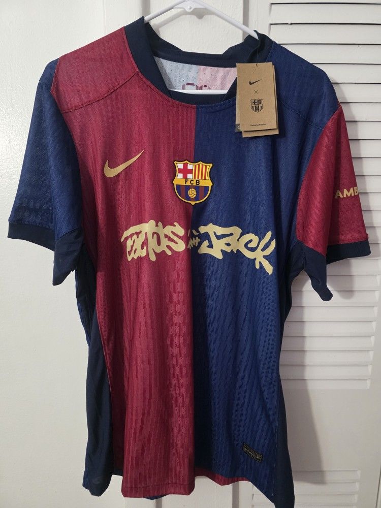   FC Barcelona x Travis Scott Cactus Jack Player Version Size XL Lamine Yamal #19 