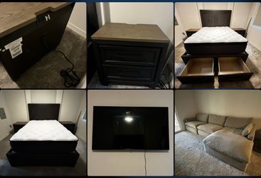 Bedroom set + sectional couch