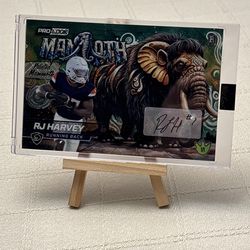 RJ Harvey MAMMOTH Wild Card Auto BRONCOS