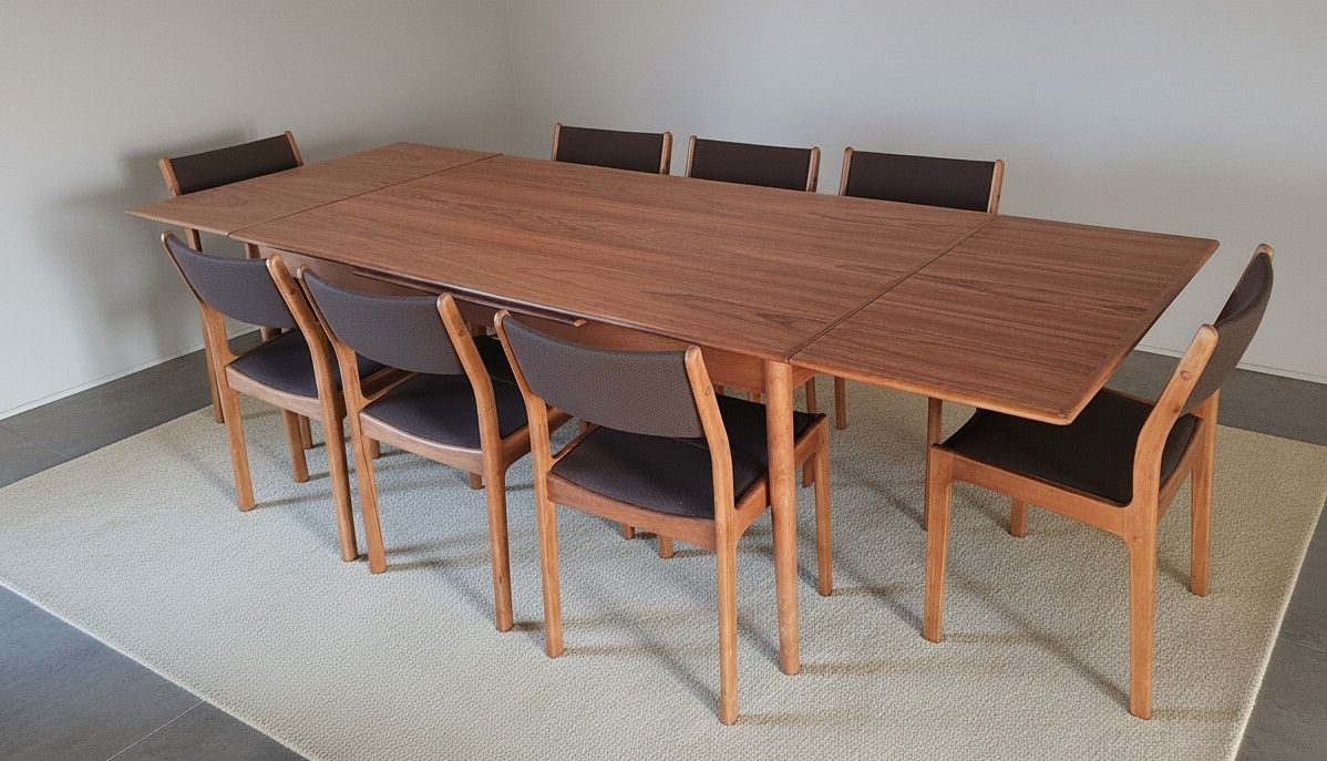 Vintage Teak Dining Table & Chairs