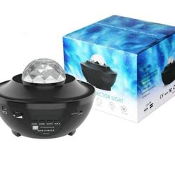 Starlight Space Ocean Wave Projector, LED Nebula Cloud Galaxy Projector, Night Light Starlight