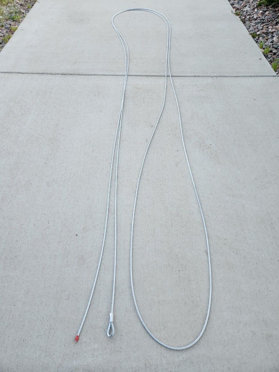 steel cable
thickness: 3/16~1/4"
length: 4~5'
$5