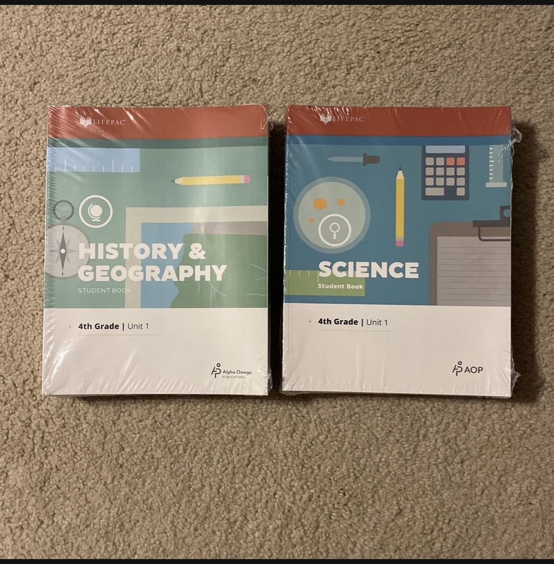 Alpha Omega Publications 4th Grade History, Geography, Science Curriculum