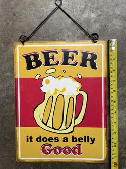 Beer Metal tin sign