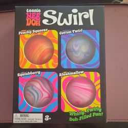 NeeDoh teenie swirl (set of 4 minis)