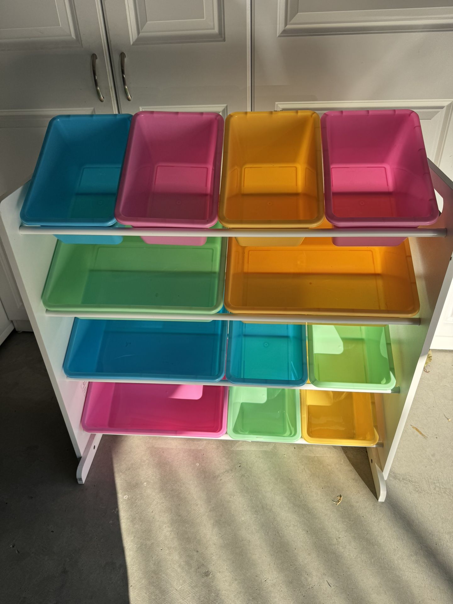 Storage Shelves For Toys Or Supplies With Bins $10