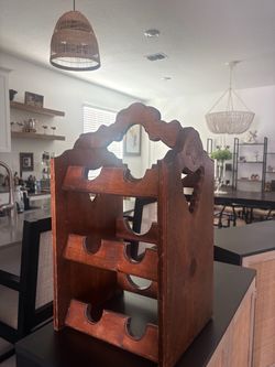 Cottage core wine rack