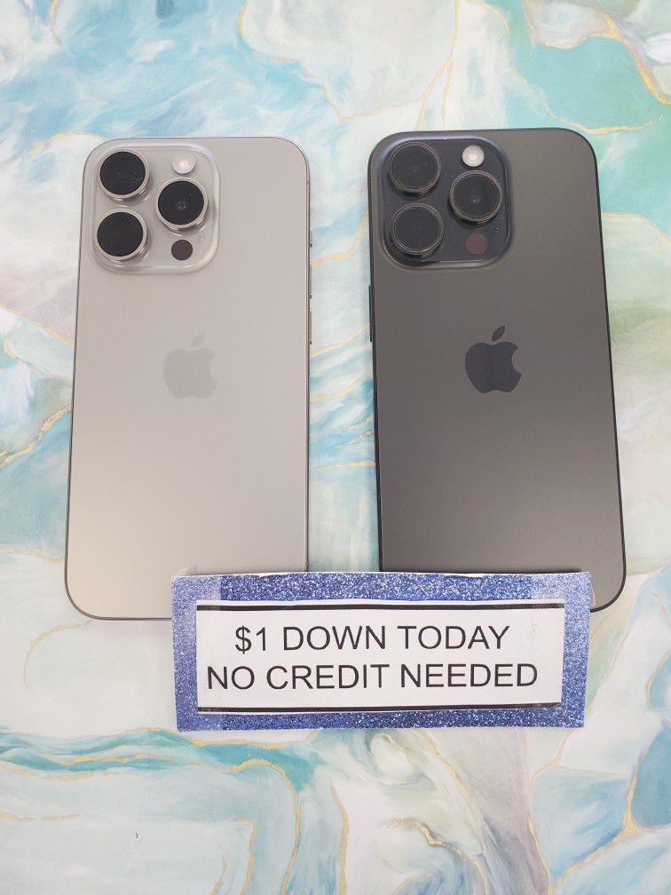 Apple IPhone 15 Pro - Pay $1 DOWN AVAILABLE - NO CREDIT NEEDED 