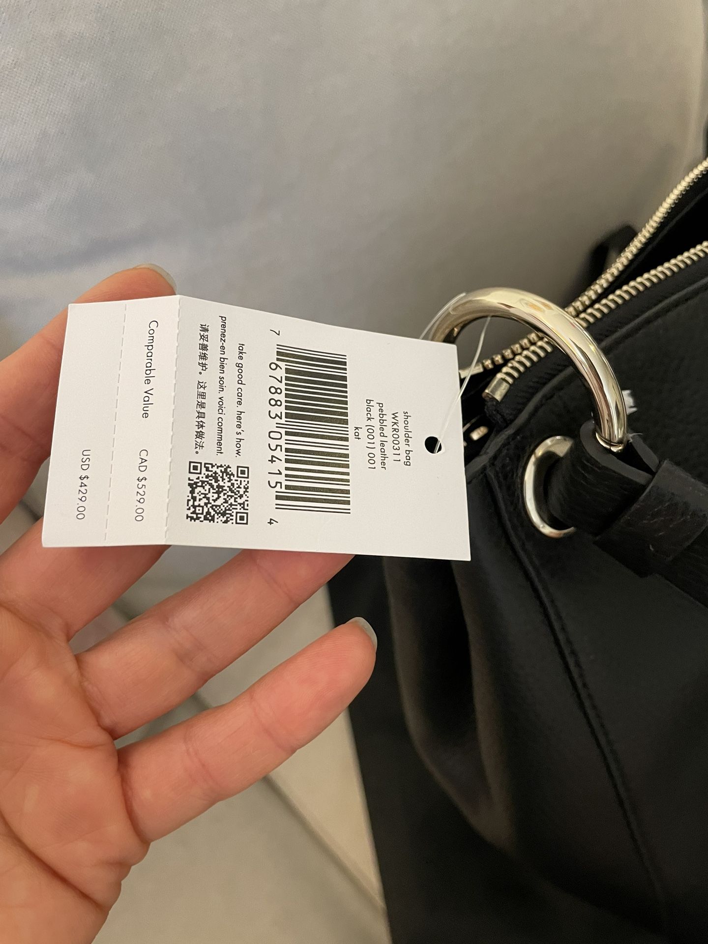 New kate spade genuine leather bag