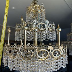 Gold Chandelier Made In Italy