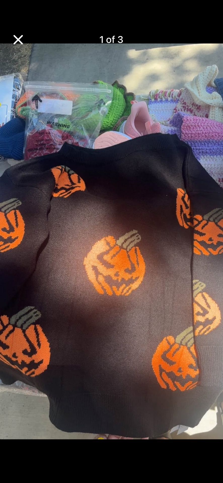 Halloween Sweaters Size large