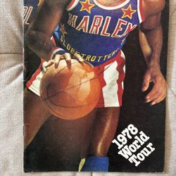 1978 Harlem Globetrotters Program Excellent Cond
