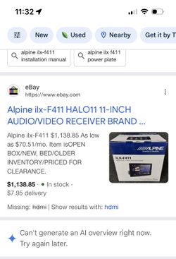 Alpine ilx-f411 “halo 11”