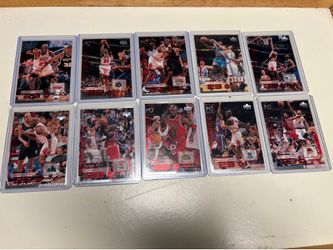 Lot of 1998 Upper Deck The Jordan Files Michael Jordan Vs Various Teams (see details in description)